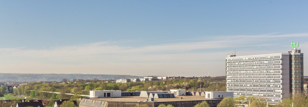 Panorama Campus Nord Panorama Campus Nord mit Mensa, Mathegebäude und Bibliothek